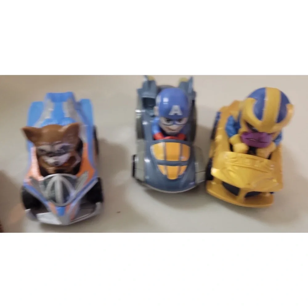 Hot Wheels RacerVerse Rocket Raccoon Captain America etc.. 6pc lot